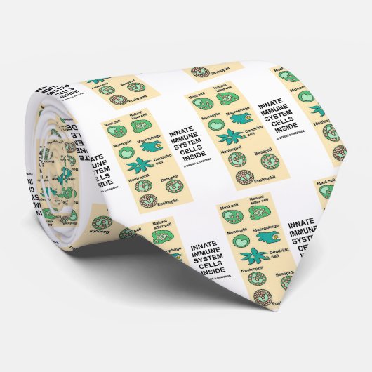 Inname van de cellen van het immuunsysteem stropdas (Opgerold)