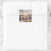 Inname van Jerusalem Vierkante Sticker (Tas)