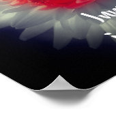 Inner Beauty Dahlia Flower Inspirerend Words Poster (Hoek)