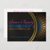 Inner Beauty Goddess Workshop Uitnodiging sjabloon (Voorkant / Achterkant)