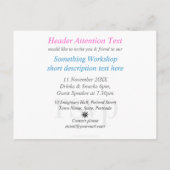 Inner Beauty Goddess Workshop Uitnodiging sjabloon (Achterkant)