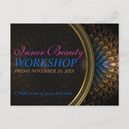 Inner Beauty Goddess Workshop Uitnodiging sjabloon (Voorkant)