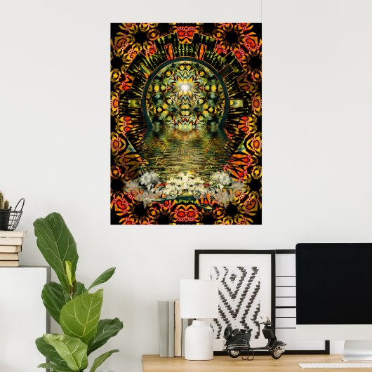 Inner Beauty Psychedelic Poster (Thuiskantoor)