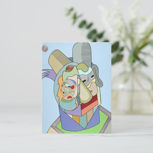 "Inner Face" van Ruchell Alexander Briefkaart (Staand voorkant)