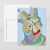 "Inner Face" van Ruchell Alexander Briefkaart (Voorkant / Achterkant)