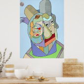 "Inner Face" van Ruchell Alexander Poster (Keuken)