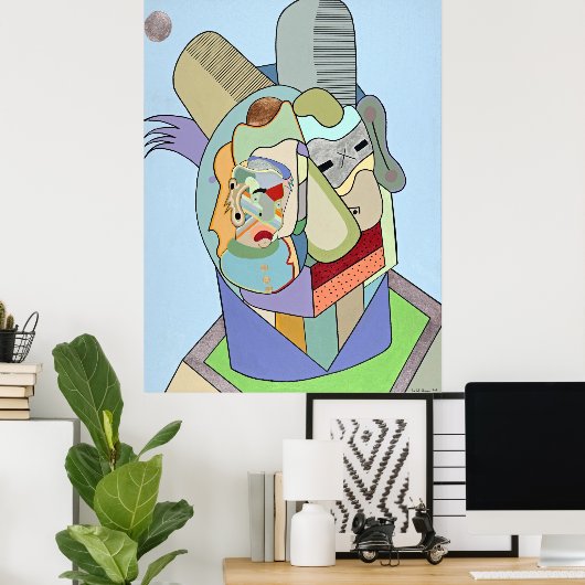 "Inner Face" van Ruchell Alexander Poster (Thuiskantoor)