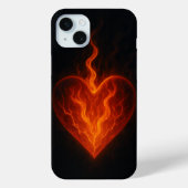 Inner Fire – Glowing Heart Esthetische iPhone Hoes (Achterkant)