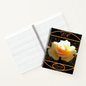 Inner Glow Elegant Geel en Gold Roos Notitieboek (Binnen)