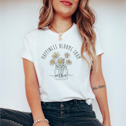 Inner Happiness  Daisy Flowers T-shirt