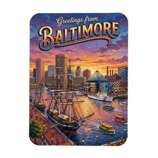 Inner Harbor, Baltimore VS Magneet (Verticaal)
