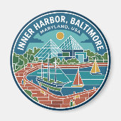 Inner Harbor, Baltimore VS Magneet (Voorkant)