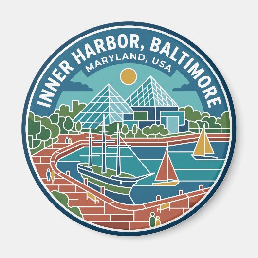 Inner Harbor, Baltimore VS Magneet (Voorkant)