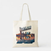 Inner Harbor Reflections: Baltimore Strong Tote Bag (Achterkant)