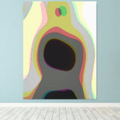 Inner Landschap - Abstract Organisch Surrealistisc Canvas Afdruk (Insitu (Houten vloer))