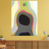 Inner Landschap - Abstract Organisch Surrealistisc Canvas Afdruk (Insitu (Woonkamer))