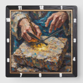 Inner Law: Time To Transform Vierkante Klok (Voorkant)