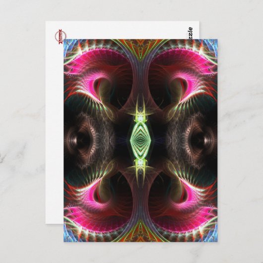 Inner Light Fractal Art Briefkaart (Voorkant / Achterkant)