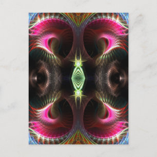 Inner Light Fractal Art Briefkaart