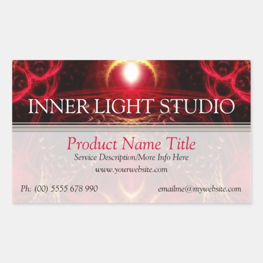 Inner Light Fractal Arts Product Label Sticker (Voorkant)