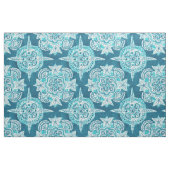 INNER MERMAID COMPASS Aqua Beach Shell Moroccan Stof (Fat Quarter)