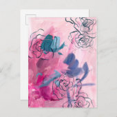 Inner Music - Floral Sketch Briefkaart (Voorkant / Achterkant)