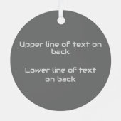 Inner Nerd grappige bril - aangepaste beide kanten Metalen Ornament (Achterkant)