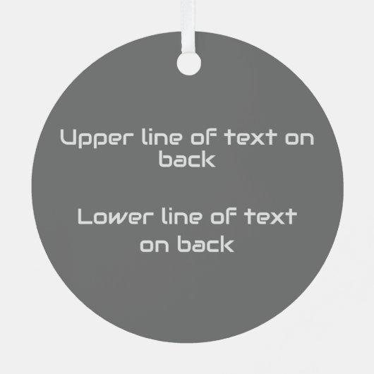 Inner Nerd grappige bril - aangepaste beide kanten Metalen Ornament (Achterkant)