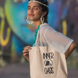 Inner Oasis Yoga Meditatie Spiritueel Boho Tote Bag