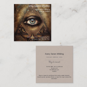 Inner Oracle   Derde Oog Ontwerp Vierkante Visitekaartje