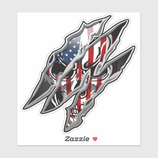 Inner Patriot Custom-Cut Vinyl Sticker (Vel)
