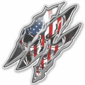 Inner Patriot Custom-Cut Vinyl Sticker (Voorkant)