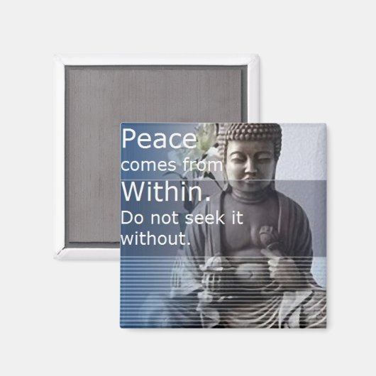 Inner Peace Buddha Magneet (Voorkant / Achterkant)
