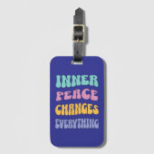 Inner Peace Changes Everything Bagagelabel (Voorkant (verticaal))