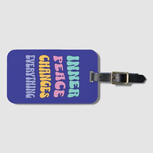 Inner Peace Changes Everything Bagagelabel (Voorkant (horizontaal))