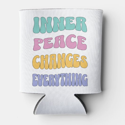 Inner Peace Changes Everything Blikjeskoeler (Voorkant)