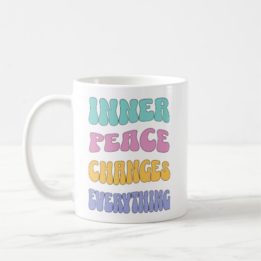 Inner Peace Changes Everything Koffiemok (Links)