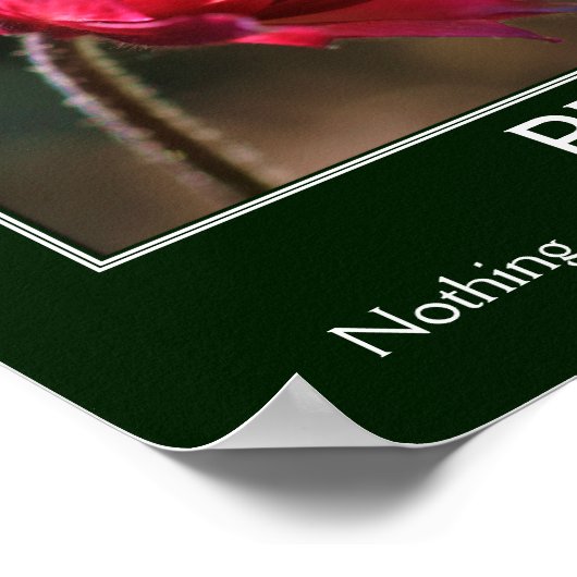 Inner Peace Flower Inspirerend Quote Poster (Hoek)