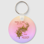 Inner Peace Inspirerend Quote Sleutelhanger (Achterkant)