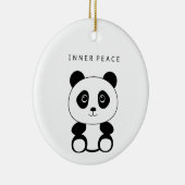 Inner Peace Panda Keramisch Ornament (Rechts)