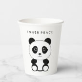 Inner Peace Panda Papieren Bekers (Voorkant)