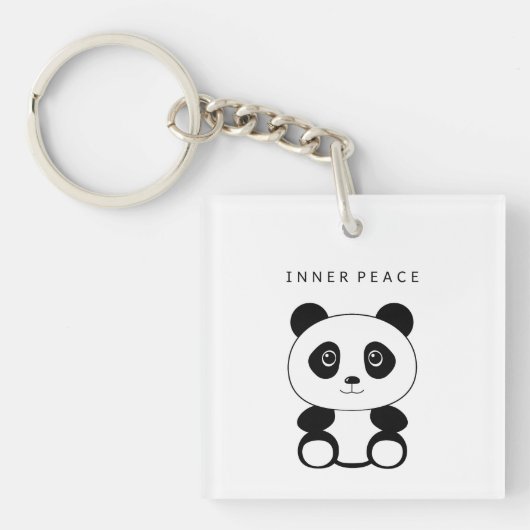 Inner Peace Panda Sleutelhanger (Voorkant)