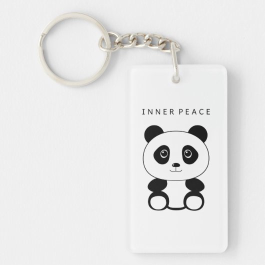 Inner Peace Panda Sleutelhanger (Voorkant)