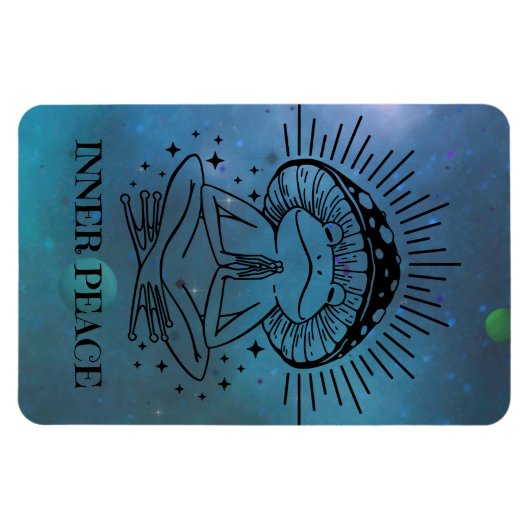 Inner Peace Zen Frog Magneet (Horizontaal)