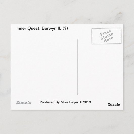 Inner Quest Neon Sign Briefkaart (Achterkant)