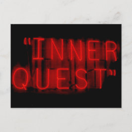 Inner Quest Neon Sign Briefkaart