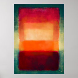 Inner Radiance – Abstracte Hemelse Kleurvelden W Poster