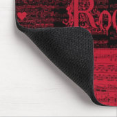 Inner Rockstar rojo mousepad Muismat (Hoek)