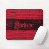 Inner Rockstar rojo mousepad Muismat (Met muis)