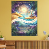 Inner Sanctuary: Een Visuele Adem van Verse Lucht Canvas Afdruk (Insitu (Woonkamer))
